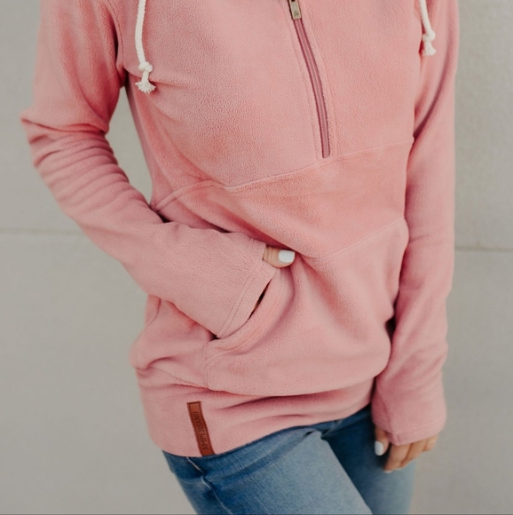 AMPERSAND AVE Tops - Ampersand Ave Cozy Cutie Half Zip Hoodie